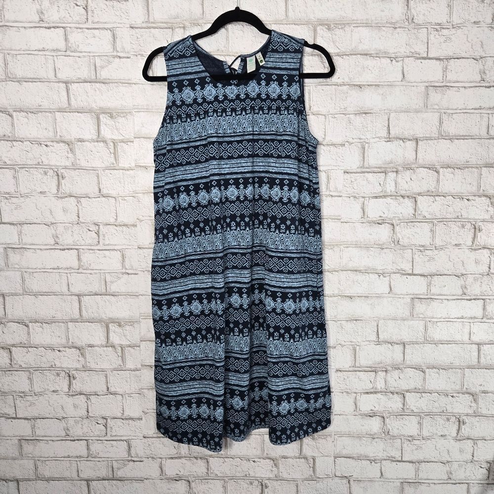 Aventura blue printed mini dress